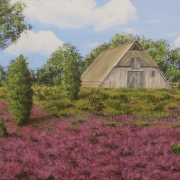 Lüneburger Heide mit Schafstall