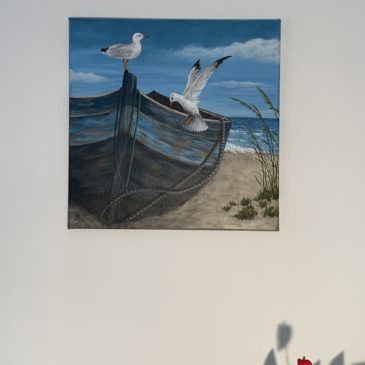 Möwen am Strand