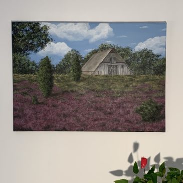 Lüneburger Heide mit Schafstall