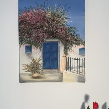 Urlaub / blaue Tür