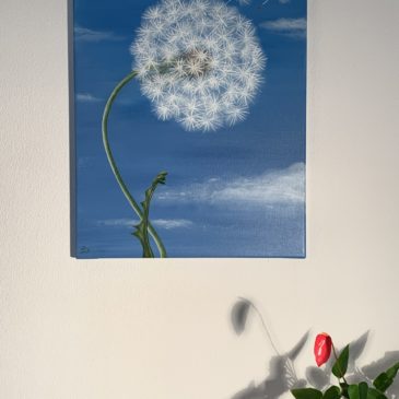 PUSTEBLUME kräftig blau