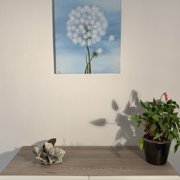 PUSTEBLUME hellblau