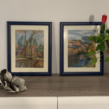 Landschaften-Duo / Pastellkreide