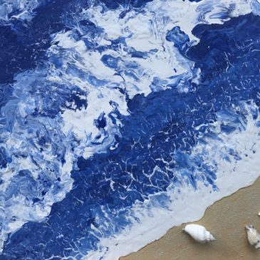 Brandung – mit aufgeklebten Muscheln